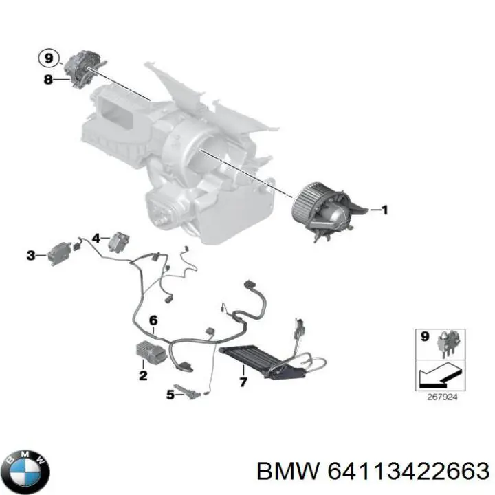 Резистор обігрівача BMW 64113422663 ціна, від 16.21 USD