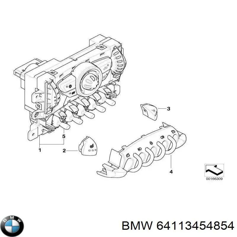64113454854 BMW Механізм управління кондиціонером