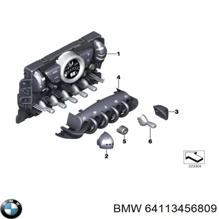 64113456809 BMW Механізм управління кондиціонером