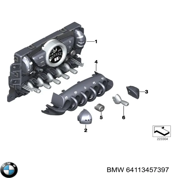 Регулятор вентилятора обігрівача BMW 64113457397 ціна, від 1206.95 USD