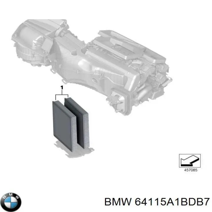 Купити 64115A1BDB7 BMW Фільтр салону вугільний