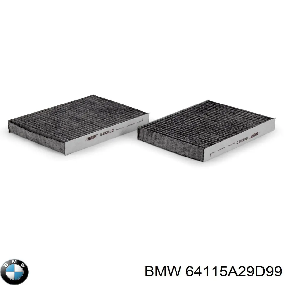 Фільтр повітряний обігрівача BMW 64115A29D99 ціна, від 78.41 USD