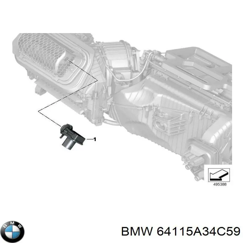 Купити 64116833647 BMW Датчик забруднення повітря