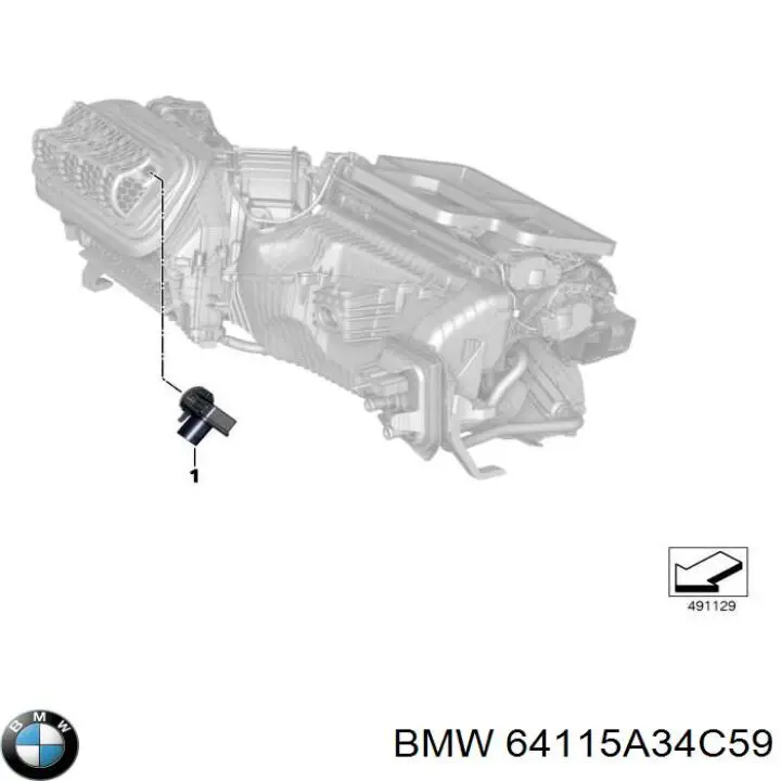 Датчик забруднення повітря BMW 64115A34C59 ціна, від 12.67 USD