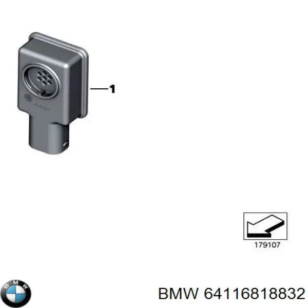 Датчик забруднення повітря 64116833647 BMW