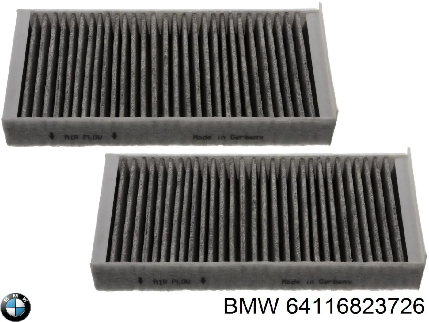 Фільтр повітряний обігрівача BMW 64116823726 ціна, від 15.67 USD
