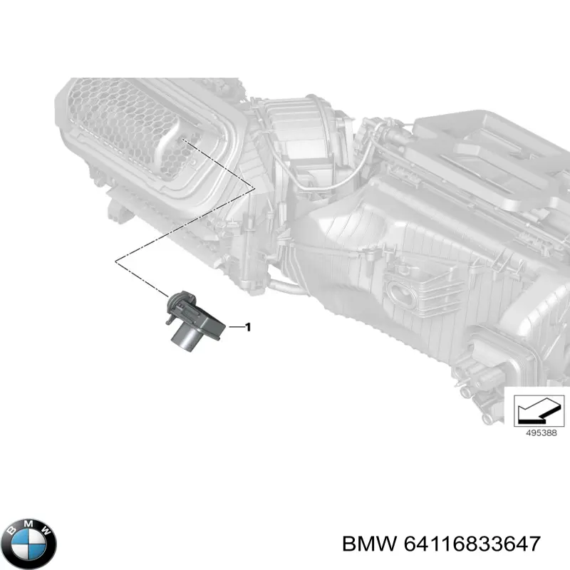 Купити 64115A3F250 BMW Датчик забруднення повітря