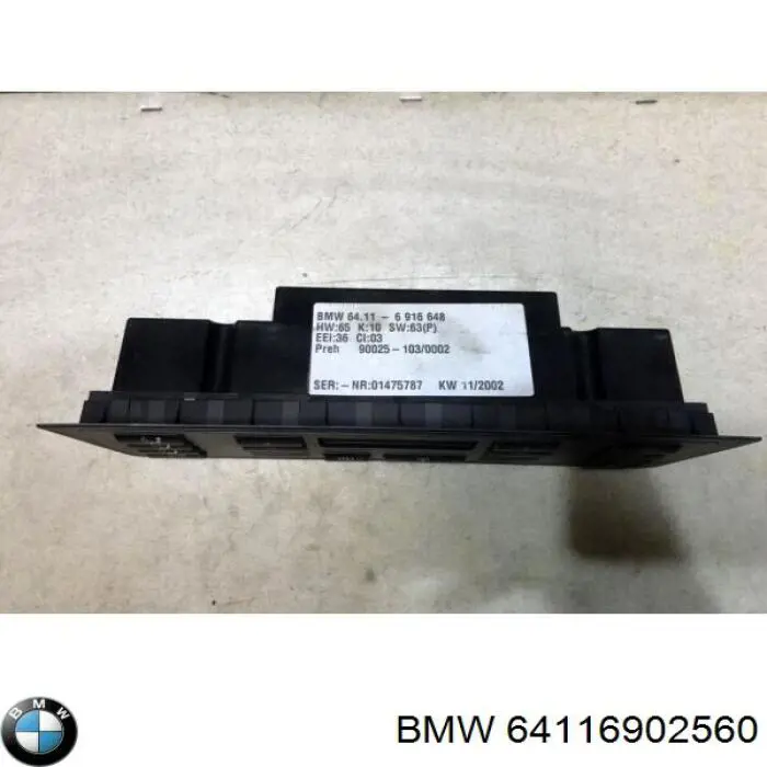 64116902560 BMW Механізм управління кондиціонером