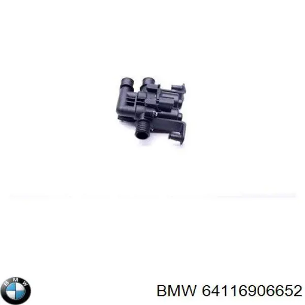 Кран пічки (обігрівача) 64116906652 BMW