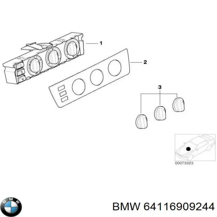 Регулятор вентилятора обігрівача BMW 64116916650 ціна, від 253.31 USD