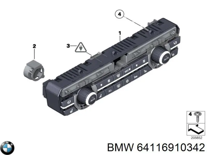 Купити 64116910342 BMW Блок управління пічкою