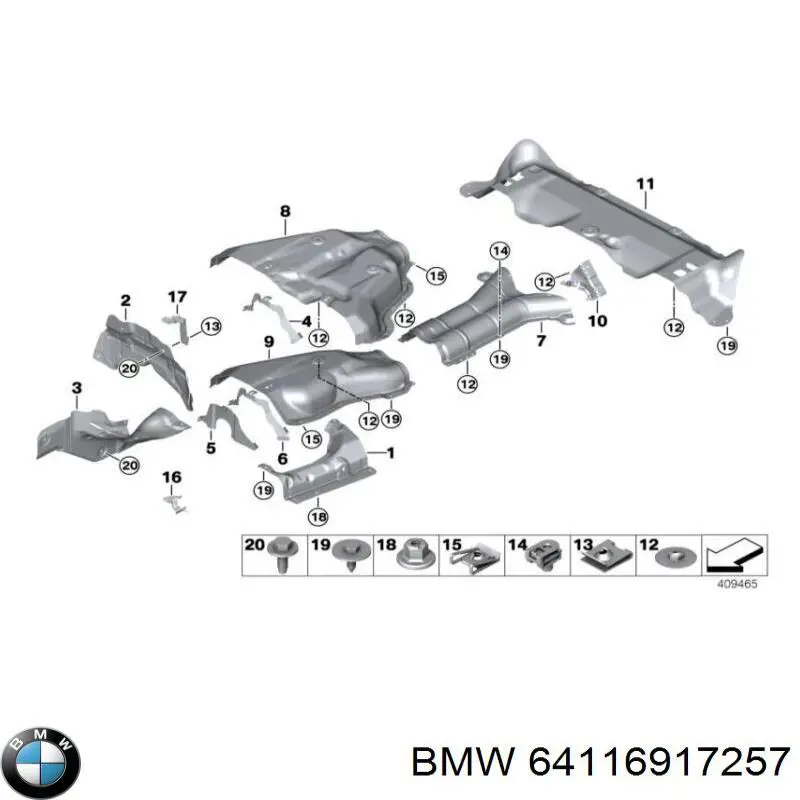 64116917257 BMW 