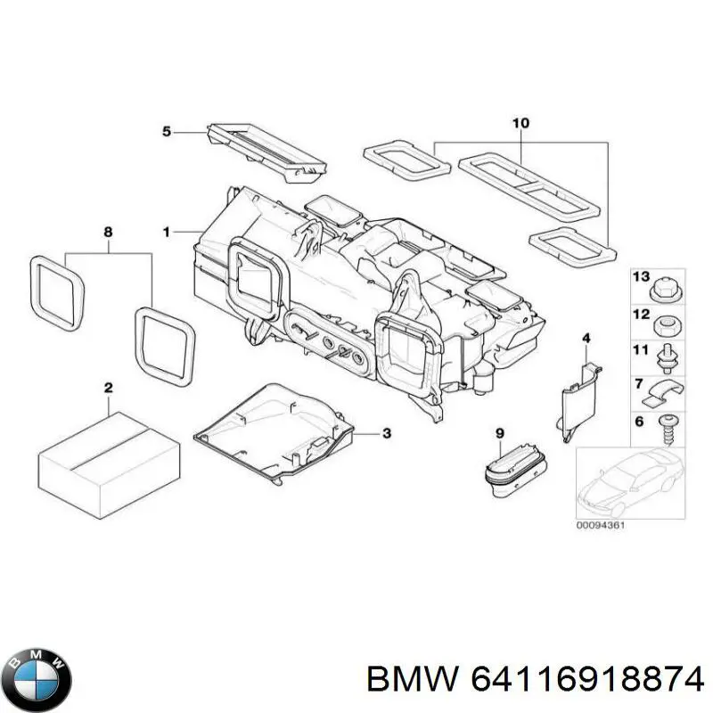  BMW 64116918874 ціна, від 189.99 USD