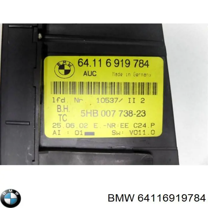 64116919784 BMW Механізм управління кондиціонером