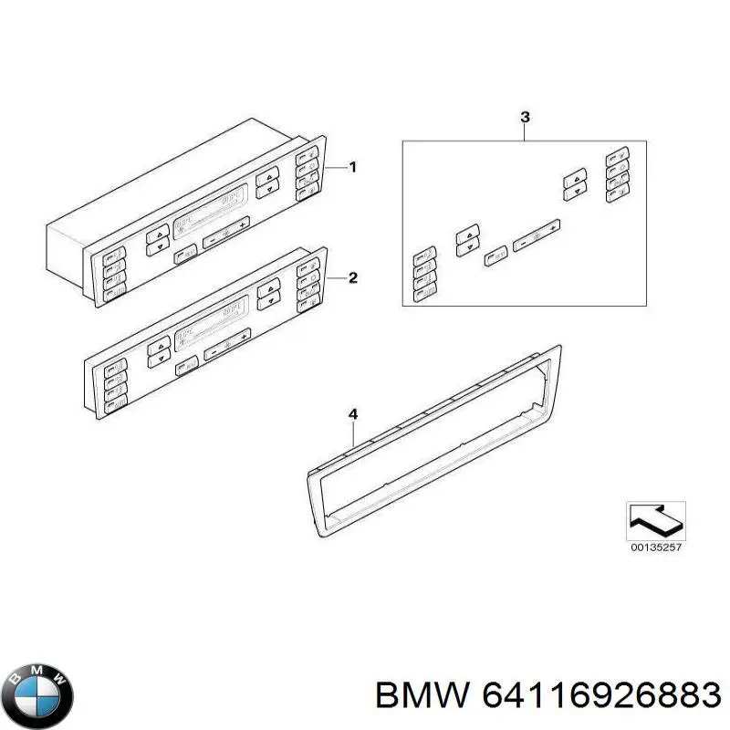 Регулятор вентилятора обігрівача BMW 64116926883 ціна, від 257.99 USD