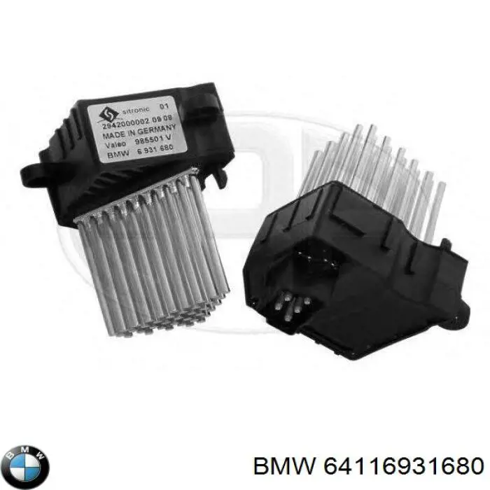 64116931680 BMW Регулятор оборотів пічки