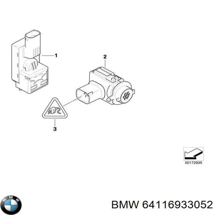 64116933052 BMW Датчик забруднення повітря
