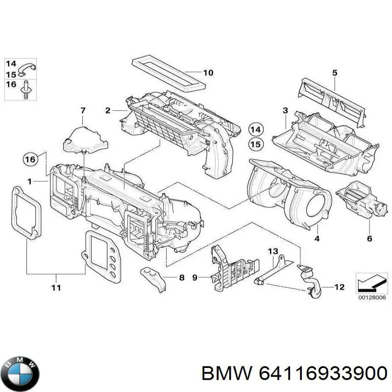 Купити 64116933900 BMW 