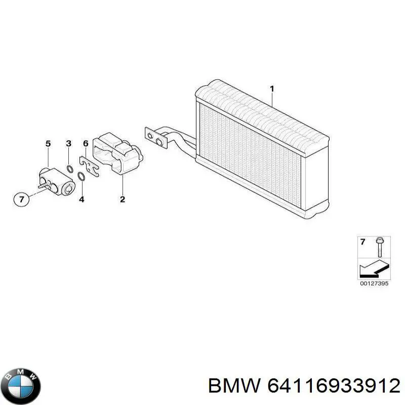 64116933912 BMW Кільце приймальної труби глушника