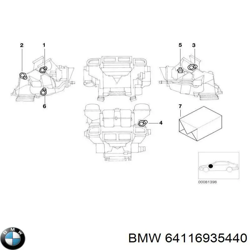  BMW 64116902694 ціна, від 6.29 USD