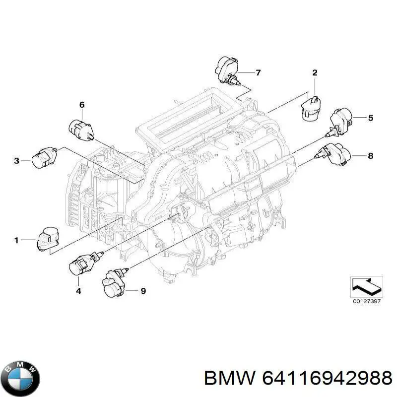 Купити 64116942988 BMW 