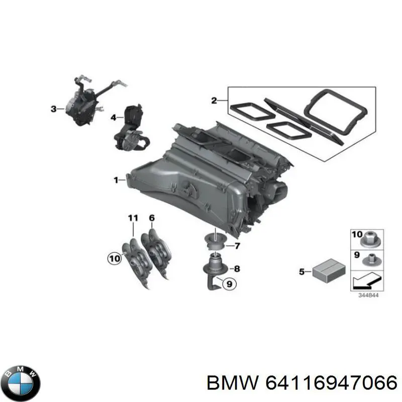 Патрубок грубки BMW 64116947066 ціна, від 176.53 USD