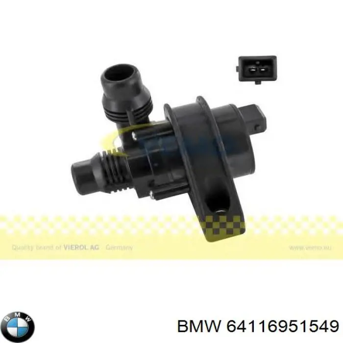 Купити 64116951549 BMW Помпа водяна, додатковий електричний