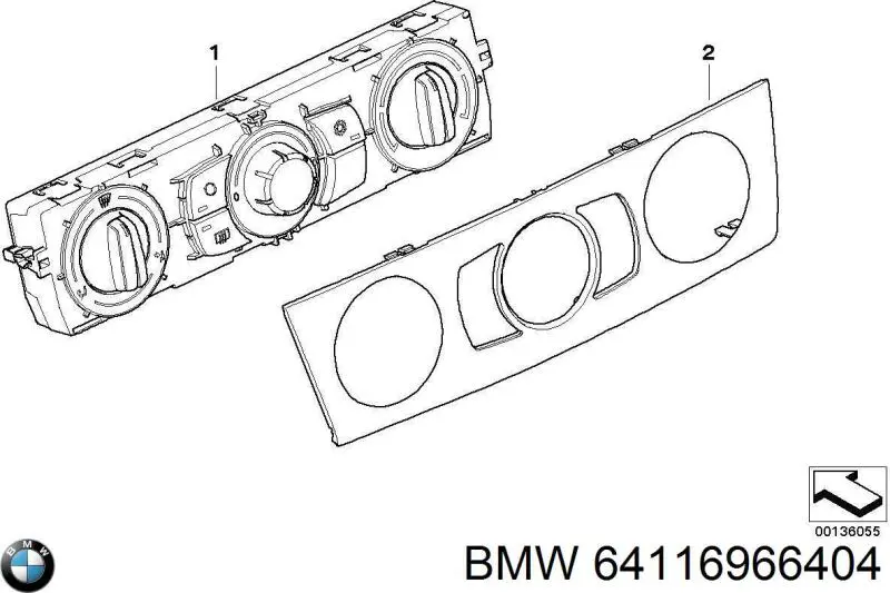  BMW 64116966404 ціна, від 53.25 USD