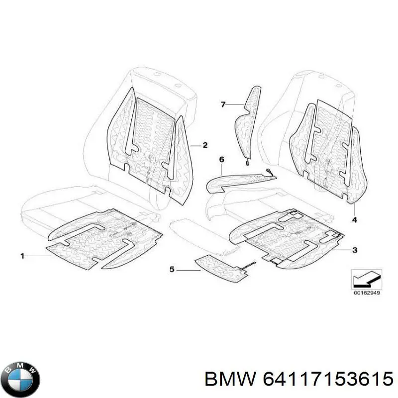 64117153615 BMW 