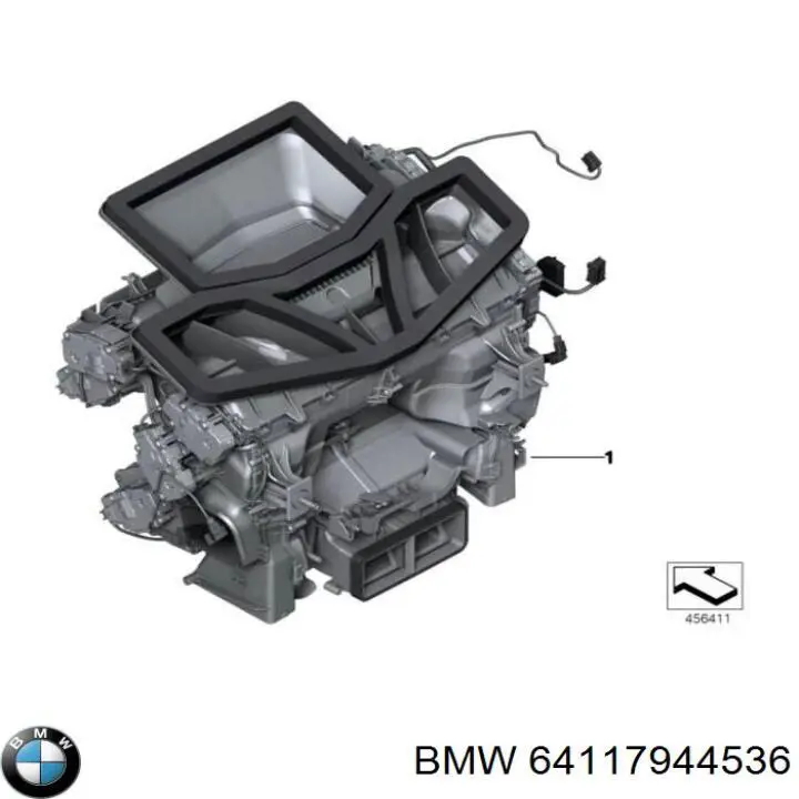 64117944536 BMW Корпус печі в зборі