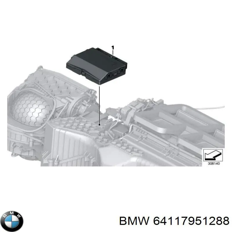 Модуль керування (ЕБУ) клімат-контролем 64119462879 BMW