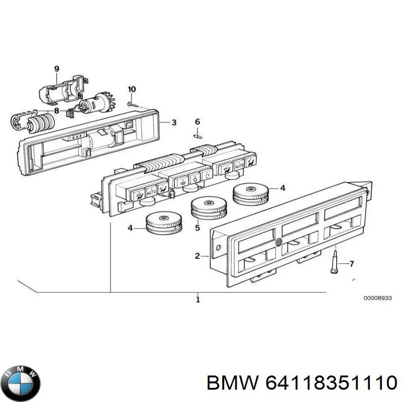 Регулятор вентилятора обігрівача BMW 8351110 ціна, від 28.22 USD