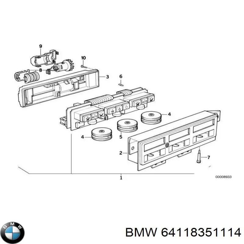 Купити 64118351114 BMW 