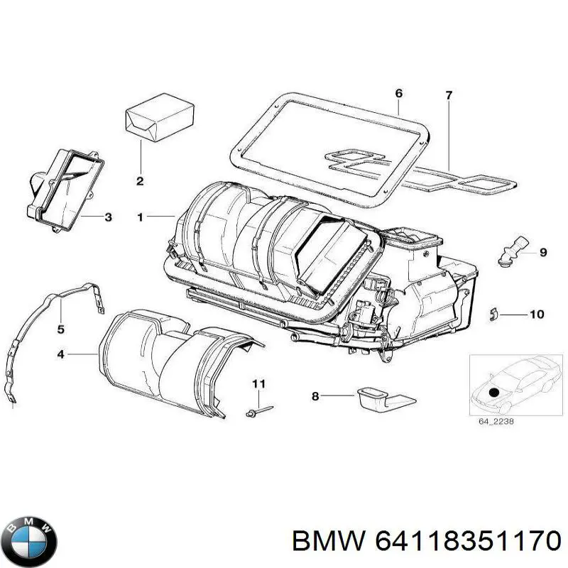 64118351170 BMW 