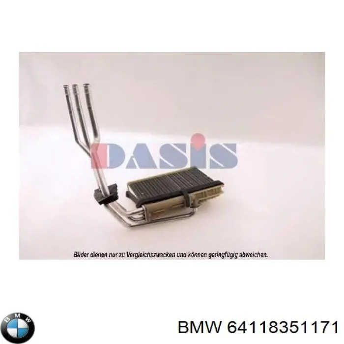 64118351171 BMW радіатор пічки (обігрівача)