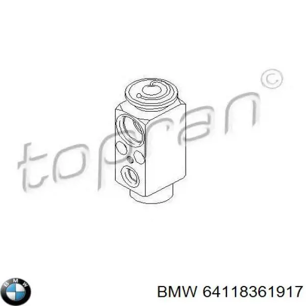 64118384379 BMW Клапан розширювальний