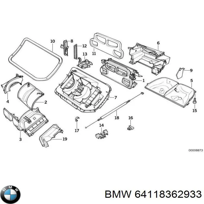 Купити 64118362933 BMW 