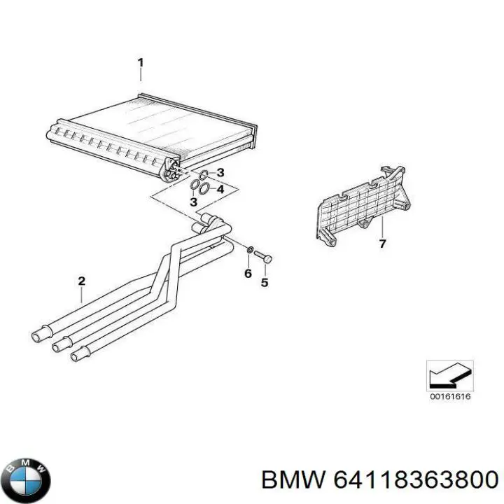  BMW 64118363800 ціна, від 33.66 USD