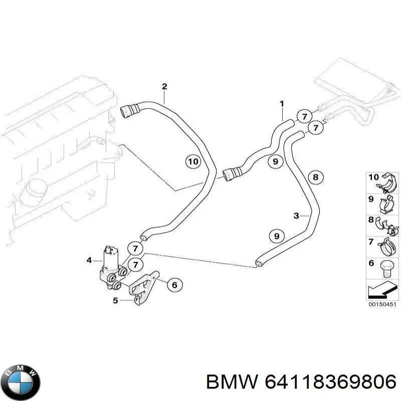 TQ20107 Tqparts Водяний насос охолодження електро додатковий