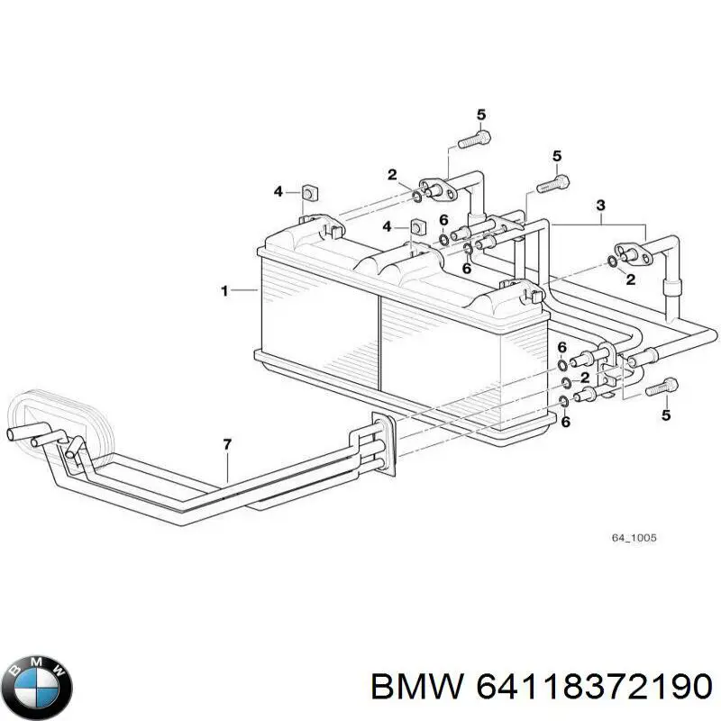 Радіатор пічки (обігрівача) BMW 64118372190 ціна, від 54.85 USD
