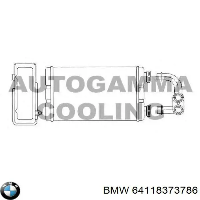 Радіатор пічки (обігрівача) BMW 8373786 ціна, від 47.89 USD