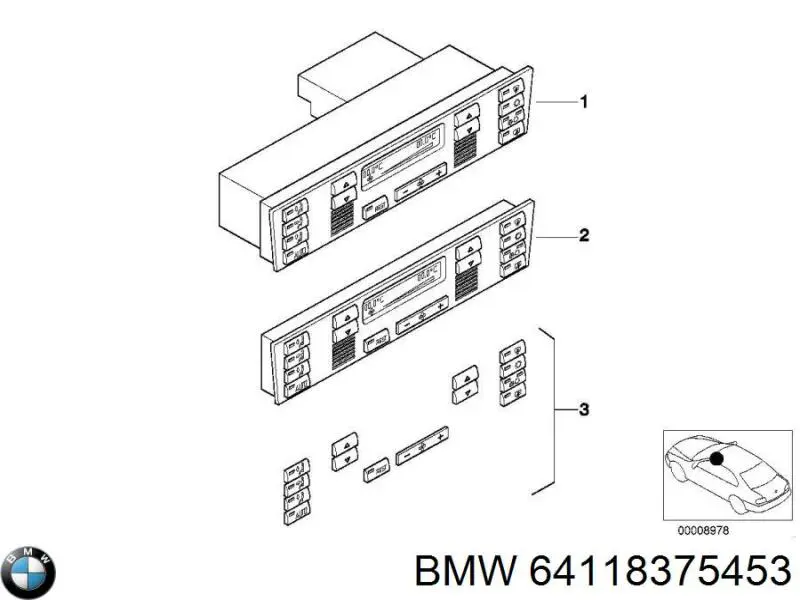 Регулятор вентилятора обігрівача BMW 64118376357 ціна, від 551.48 USD