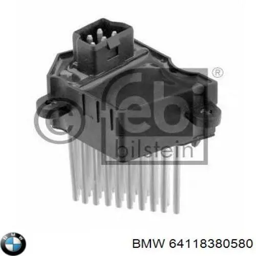 Резистор обігрівача BMW 64118380580 ціна, від 25.07 USD