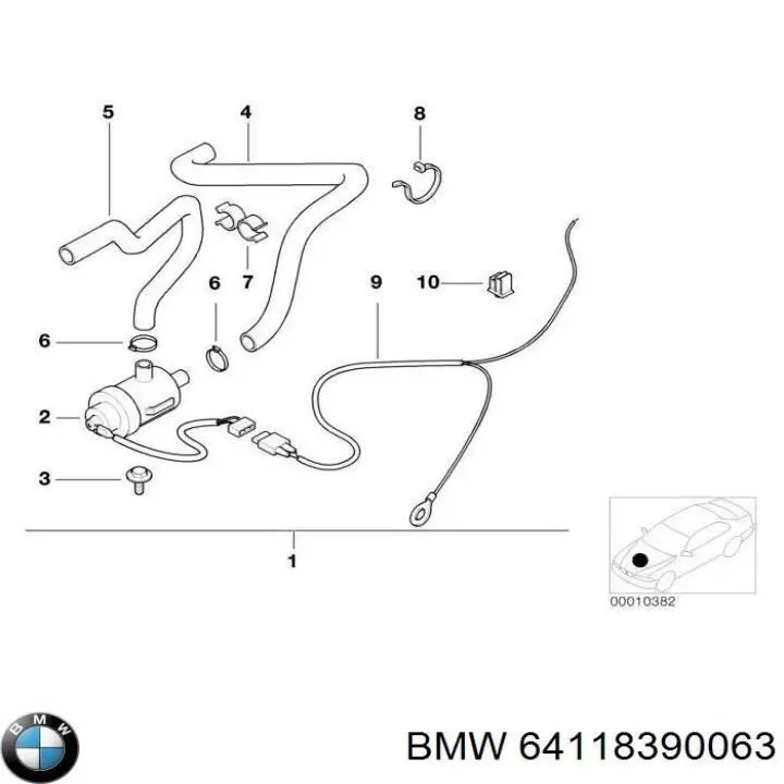 8390063 BMW Водяний насос охолодження електро додатковий