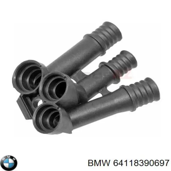 Купити 64118390697 BMW Фланець системи охолодження (трійник)