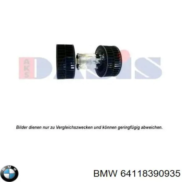 64118390935 BMW двигун вентилятора пічки (обігрівача салону)