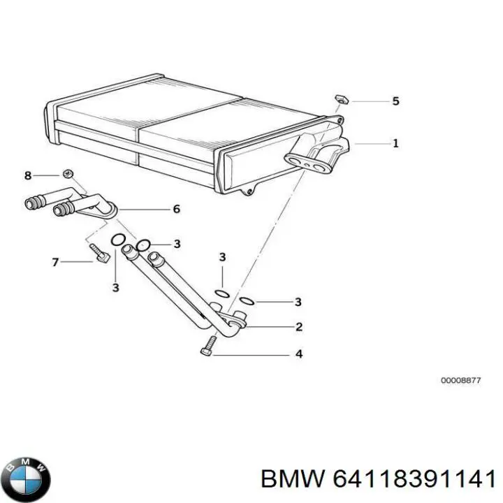 BMW 64118391141 ціна, від 25.33 USD