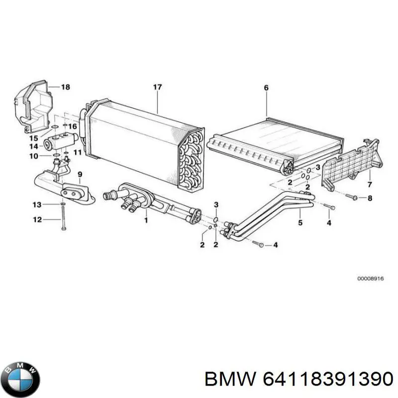 64118391390 BMW 