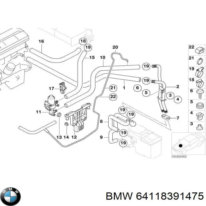  BMW 64118391475