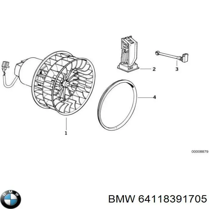  BMW 64118391705 ціна, від 12.67 USD